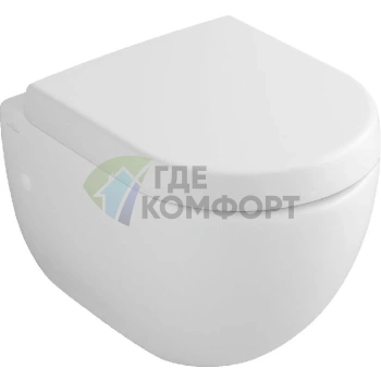 Подвесной унитаз Villeroy & Boch Subway 6604 1001 укороченный Alpin