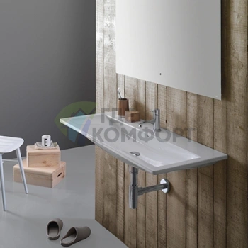 Раковина GLOBO Stockholm подвесная 102x45 см белая - фото 1