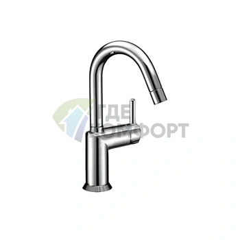 Смеситель для раковины Fantini Cafe, однорычажный, без донного клапана, хром (42 02 1804WF) - фото 1