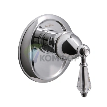 Смеситель для душа FIMA Carlo Frattini Herend Chic встраиваемый с ручкой SWAROVSKI, хром (F5409X1CCR) - фото 1