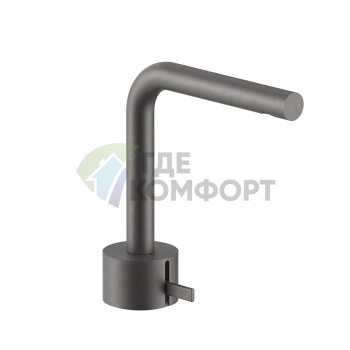 Смеситель для раковины Fantini AF/21 с изливом 155 мм, цвет Matt Gun Metal PVD (27 P5 A504WF) - фото 1