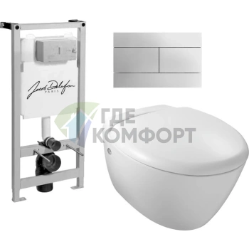 Комплект сантехники Jacob Delafon Presquile: стильный и эргономичный дизайн - фото 1