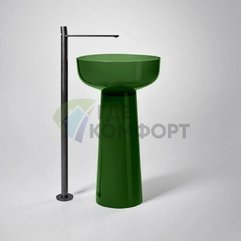 Напольный смеситель для раковины Antonio Lupi Indigo, 1 отверстие, излив 335 мм, графит (ND902GR)