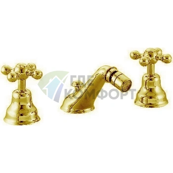 Смеситель для биде CISAL Arcana Ceramic в золотом цвете (AC00122024) - фото 1