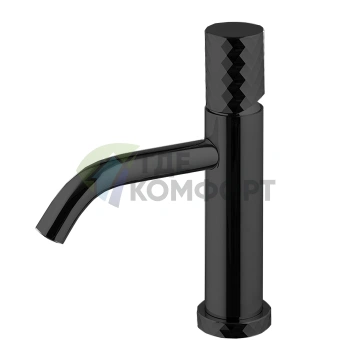 Смеситель для раковины FIMA Carlo Frattini Spillo Tech, 182 мм, черный матовый, с донным клапаном (F3031XSXNS) - фото 1