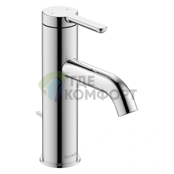 Смеситель для раковины Duravit C.1 однорычажный с донным клапаном, хром (C11020001010) - фото 1