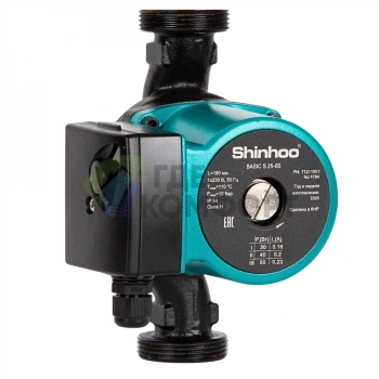 Циркуляционный насос Shinhoo BASIC S 25-6S 180, 71211002 - фото 1