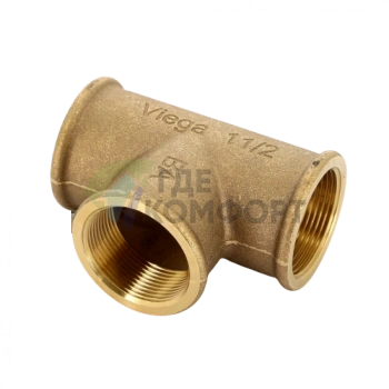 Тройник ВР 1 1/2, бронза Viega - фото 4