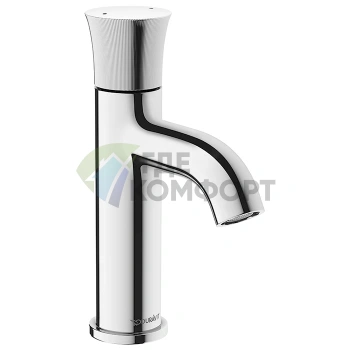 Смеситель для раковины Duravit White Tulip на одно отверстие без донного клапана, хром (WT1010002010) - фото 1