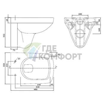 Подвесной унитаз IFO Special RP731200100: компактность и инновационная система смыва - фото 4
