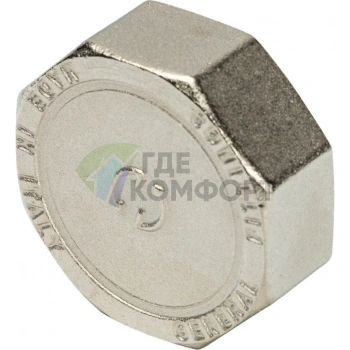 Заглушка STOUT ВР 1 1/2 внутренняя резьба никелированная - фото 3