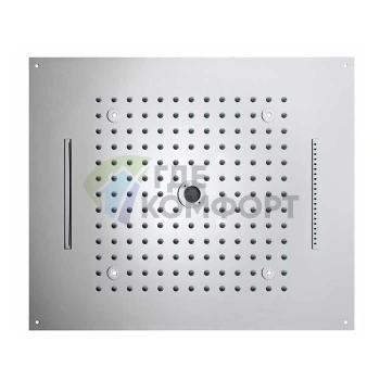 Верхний душ BOSSINI DREAM/4 570x470 мм с 4 режимами и LED-подсветкой (белый), блок питания/управления, цвет: хром - фото 1