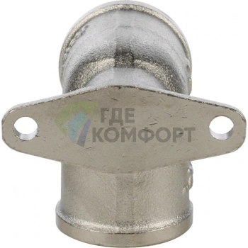 Угольник STOUT с креплением внутренняя резьба латунный ВР 1/2 никелированный - фото 4