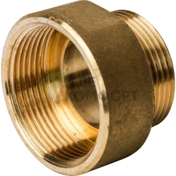 Переходник STOUT ВН 1 1/2 x 1 1/4 внутренняя/наружная резьба латунный - фото 4