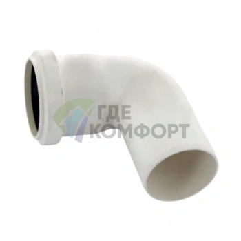 Отвод канализационный Raupiano Plus 50х87° REHAU (РЕХАУ - 11211341001) - фото 3