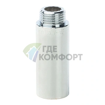 Удлинитель STOUT латунный 1/2 x 60 хромированный - фото 1