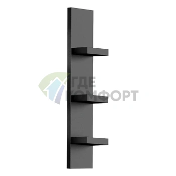 Смеситель для душа Fantini AK/25 встраиваемый на 2 выхода с покрытием Matt Gun Metal PVD (48 P5 T068B) - фото 1