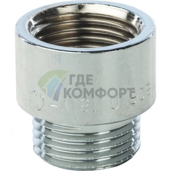 Удлинитель STOUT латунный 1/2 x 15 хромированный - фото 2