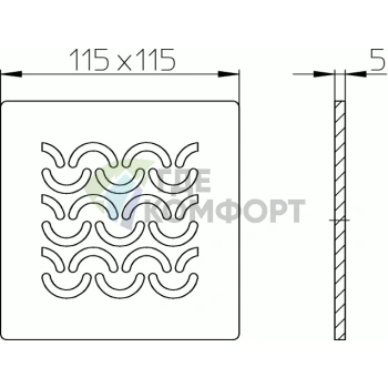 Декоративная решётка HL3121 - фото 2