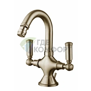 Смеситель для биде Bossini Liberty с поворотным изливом, матовый никель (Z001401.094) - фото 1