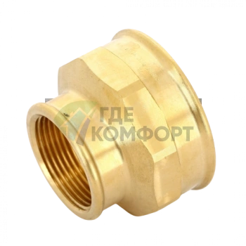 Муфта переxодная ВВ 2x1 1/4 бронза Viega - фото 2