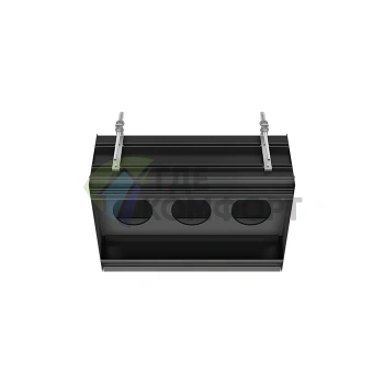 GESSI BINARIO Линейный профиль 670 мм на 3 модуля, цвет Black XL, установка Easy-Fix (61125#299) - фото 1