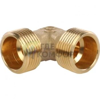 Угольник STOUT наружная резьба латунный НР 3/4 - фото 3