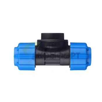 Тройник с внутренней резьбой 20x3/4x20 ПНД Политэк - фото 2