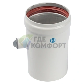 Труба Stout DN80 125 мм п/м с ревизионным патрубком SCA-0080-010125 - фото 2