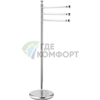 Напольный тройной полотенцедержатель CISAL Arcana, хром (AR09091021) - фото 1