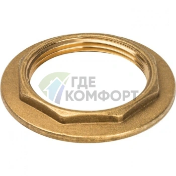 Контргайка STOUT с упором 1 1/2 латунная - фото 4