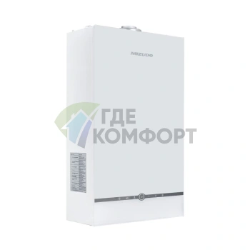 Настенный газовый котел MIZUDO MAESTRO GEM M24Т c шиной OpenTherm стеклянная панель белая - фото 1