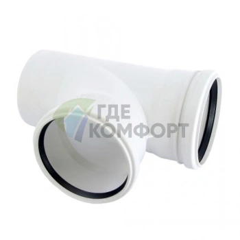 Тройник канализационный Raupiano Plus 110/110х87° REHAU (РЕХАУ - 11230051001) - фото 1