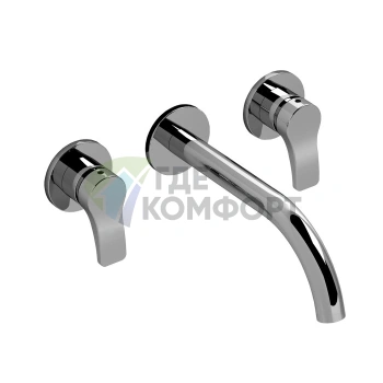 Смеситель для раковины Fantini AL/23 встраиваемый, хром (26 02 B913B) - фото 1