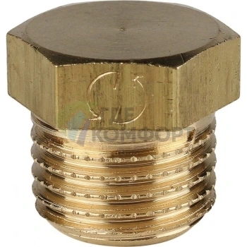 Заглушка STOUT НР 1/4 наружная резьба латунная - фото 4