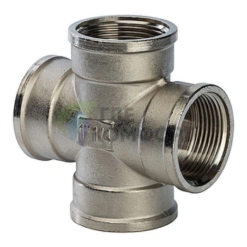 Крестовина STOUT ВВ 1 1/4 внутренняя резьба никелированная - фото 1