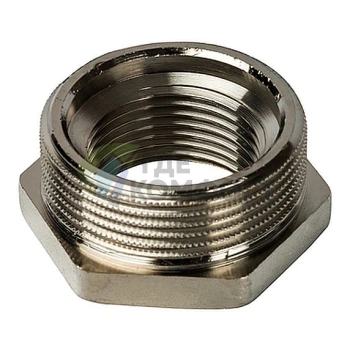 Футорка STOUT 1 1/2 x 1 никелированная - фото 2