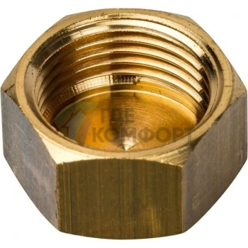 Заглушка STOUT ВР 3/8 внутренняя резьба латунная - фото 3
