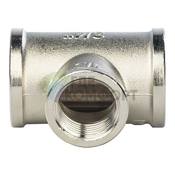 Stout Тройник ВВ переходной никелированный 3/4X1/2X3/4 - фото 2