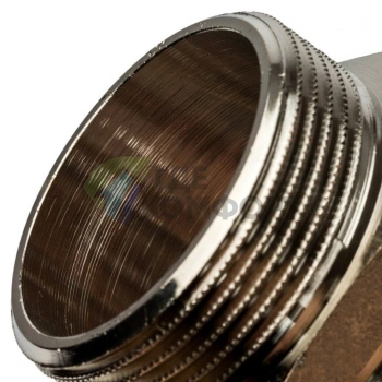 Ниппель STOUT HH 1 1/4 наружная резьба никелированный - фото 4