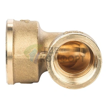 Угольник Stout внутренняя/внутренняя резьба латунный ВВ 1 x 3/4 - фото 2