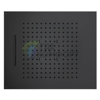 Верхний душ BOSSINI DREAM/3 570x470 мм, 3 режима (черный матовый) (H38930.073) - фото 1