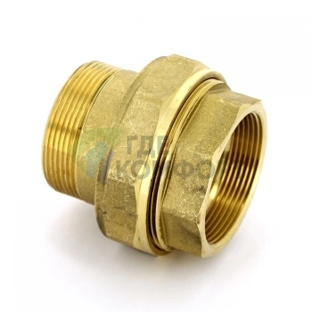 Разъемное соединение американка прямое 2, латунное Itap - фото 1