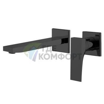 Смеситель для раковины Fima Carlo Frattini Zeta встраиваемый, черный матовый (F3971NX8NS) - фото 1