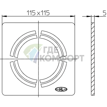 Декоративная решётка HL3127 - фото 2