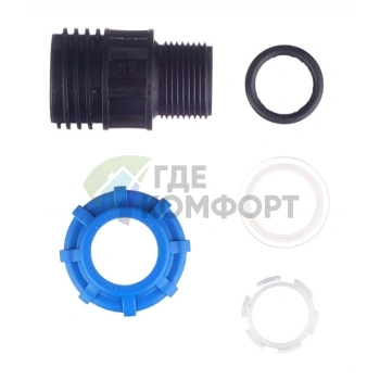 Муфта с наружной резьбой 20x3/4 ПНД Политэк - фото 4