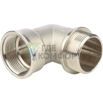 Угольник STOUT с упором внутренняя/наружная резьба 1 1/2 никелированный - фото 4