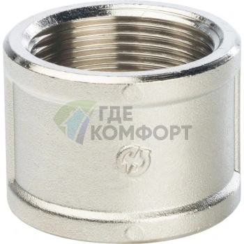 Муфта STOUT ВВ 1 1/4 внутренняя резьба никелированная - фото 2