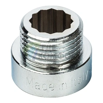 Удлинитель STOUT латунный 1/2 x 10 хромированный - фото 1