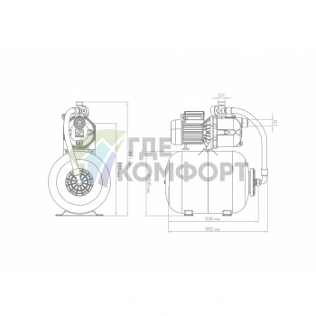 Насосная станция Джилекс Джамбо 70/50 П-50 - фото 3